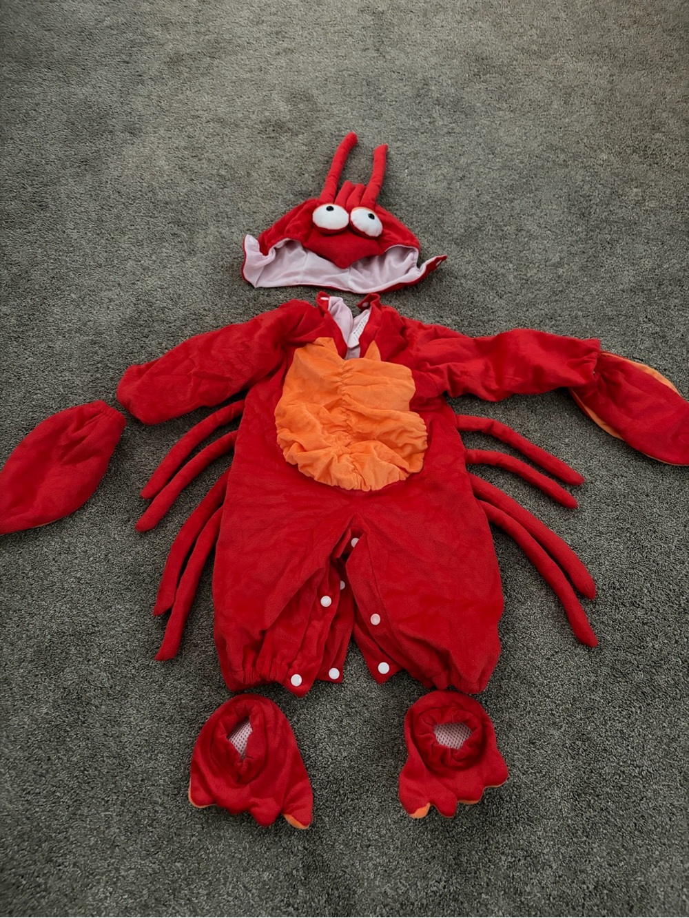 Red Crab 18m Costume with Orange Belly
